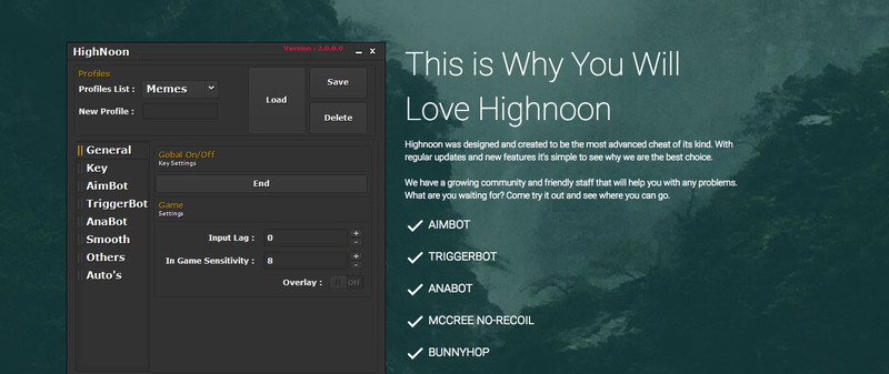 Highnoon is a private, purchasable cheat program. Many users report being banned after this latest update.